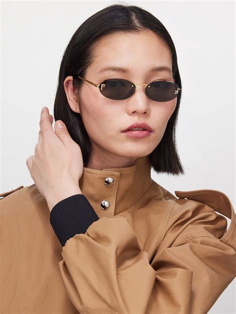 fendi rimless round sunglasses|fendi rimless sunglasses.